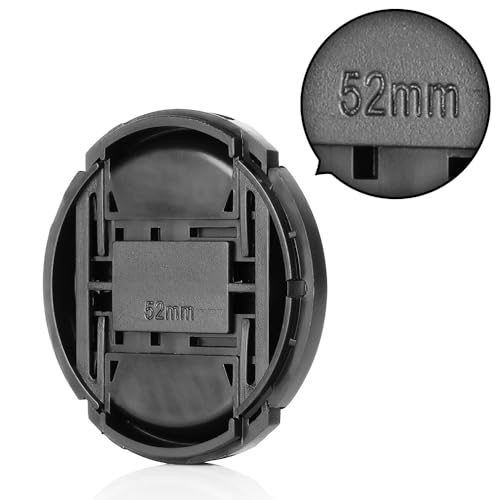 ChromLives Camera 52mm Lens Cap Center Pinch with Lens Cap Leash Hole Bundle Compatible with Nikon Sony Canon DSLR Cameras & Other DSLR Cameras UV Lens (52mm)- 4 Pack - Image 4