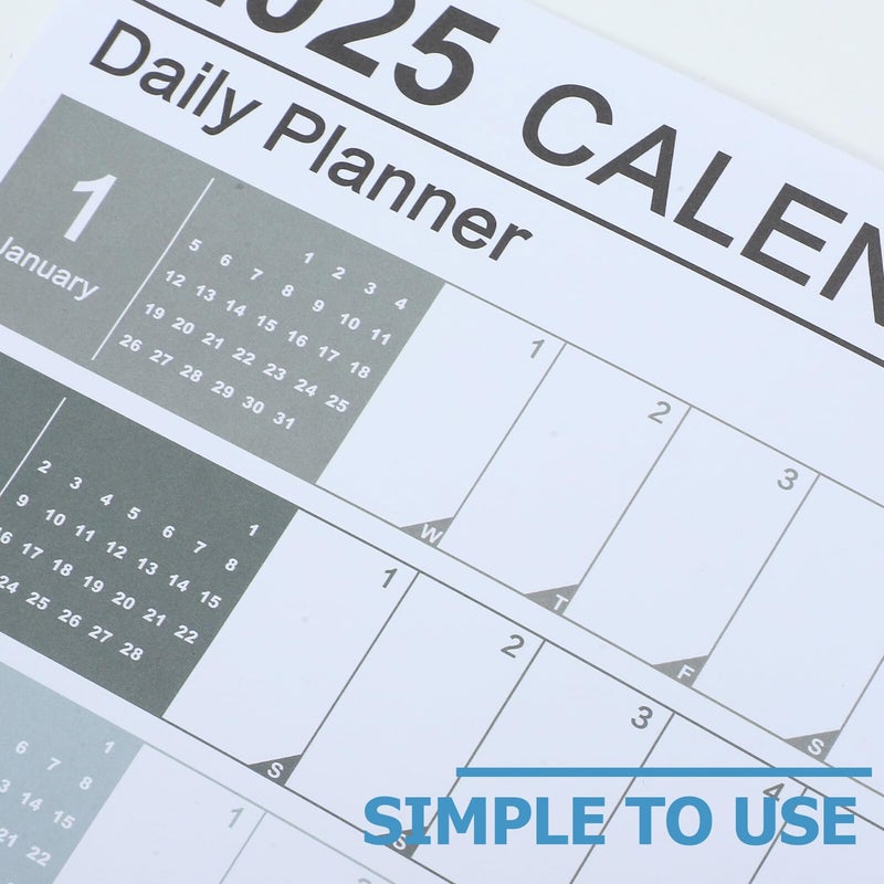 2025 Large Vertical Wall Calendar Planner with Soft Colors for Office Home Schedule Organizer - Image 4