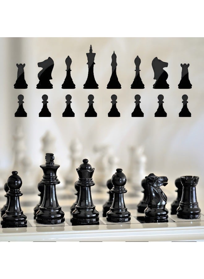 Spot Epoxy Resin Mold Family Entertainment Game Three-dimensional Flag Chess Board Silicone Mold-Specifications:Chess-King - Image 5