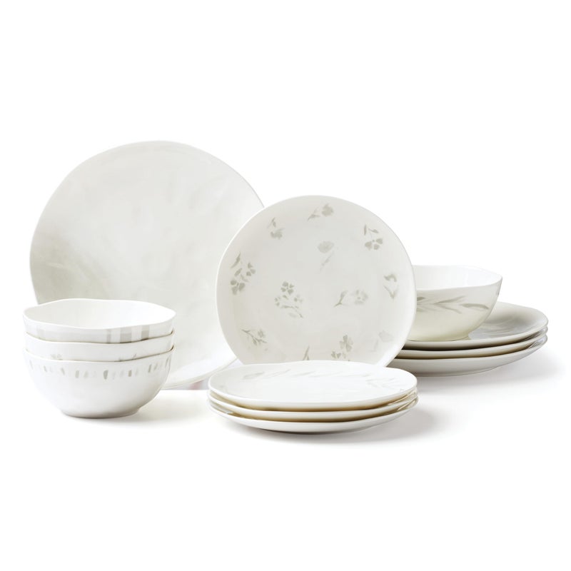 Lenox Oyster Bay 12Pc Dinnerware Set 1520 White - Image 1