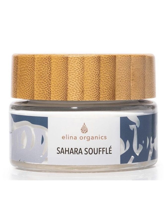 Elina Organics Sahara Soufflé, 2oz, camels milk, reduce redness, hydrate skin, dry skin, reduce sun spots, reduce age spots, antiaging, reduce wrinkles, organic skincare, all natural skincare, face mask - Image 1