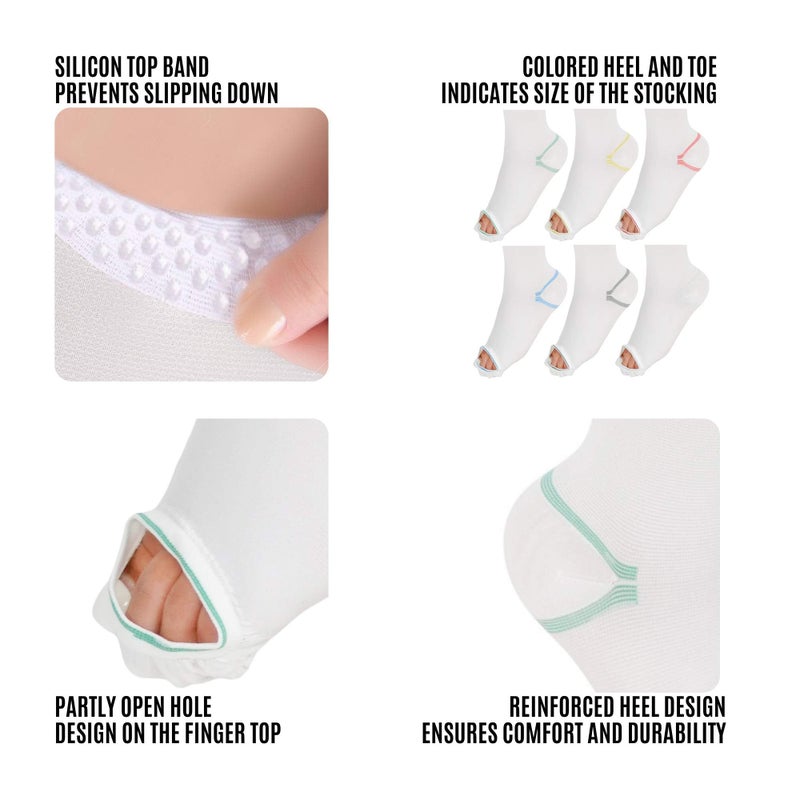 invera Anti Embolism Compression Stockings, Thigh High Unisex Ted Hose Socks 15-20 mmHg Moderate Level (XXXL) - Image 5