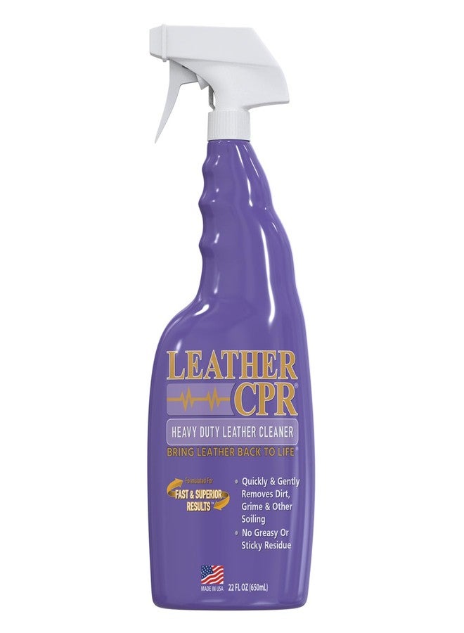 Leather CPR Heavy Duty Leather Cleaner 22oz - Car Interior Cleaner For Heavy Dirt & Grime, Heavily Soiled Furniture Leather Cleaner For Couch, Car Seat,Purses, Shoes, Boots, & More - Image 1