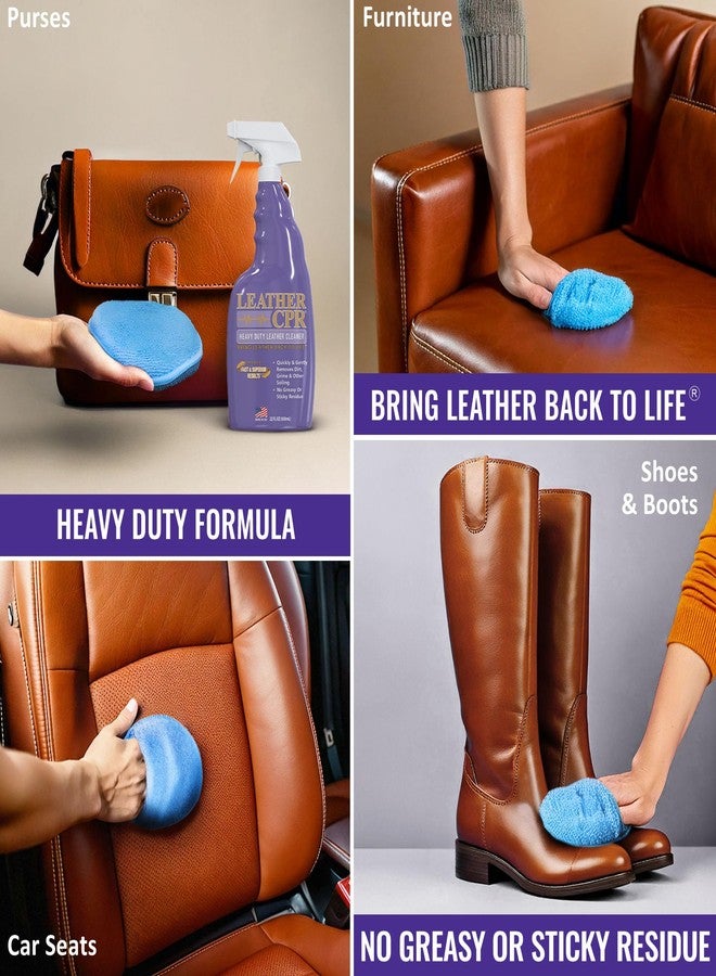 Leather CPR Heavy Duty Leather Cleaner 22oz - Car Interior Cleaner For Heavy Dirt & Grime, Heavily Soiled Furniture Leather Cleaner For Couch, Car Seat,Purses, Shoes, Boots, & More - Image 2