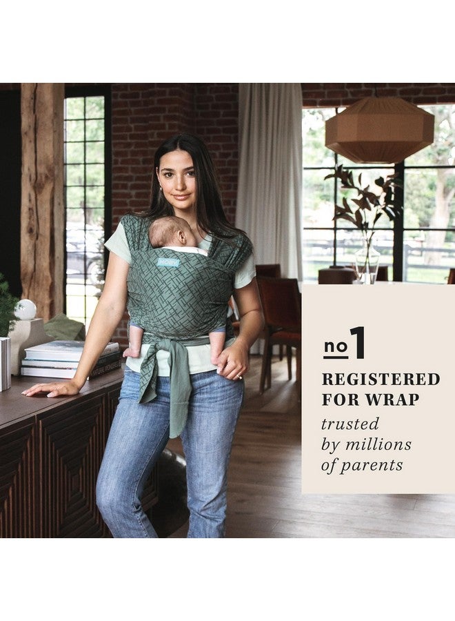 موبي لف حاملة الطفل | كلاسيك | حاملة لفافة الأطفال لحديثي الولادة والرضع | 1 لفافة أطفال | اذهب إلى هدية الطفل | يحافظ على سلامة الطفل وأمانه | قابل للتعديل لجميع أنواع الجسم | حفر الزيتون - Image 2