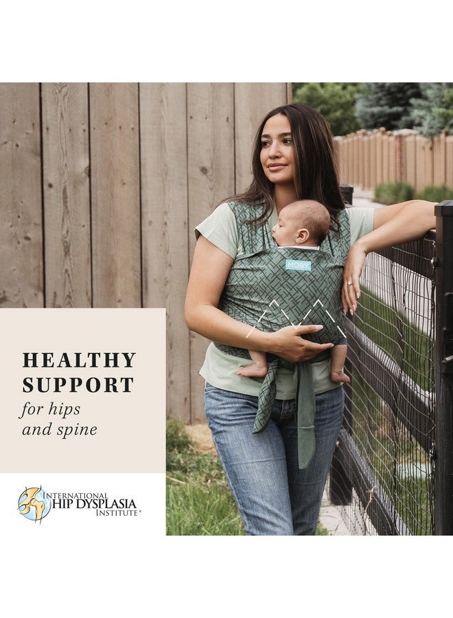 موبي لف حاملة الطفل | كلاسيك | حاملة لفافة الأطفال لحديثي الولادة والرضع | 1 لفافة أطفال | اذهب إلى هدية الطفل | يحافظ على سلامة الطفل وأمانه | قابل للتعديل لجميع أنواع الجسم | حفر الزيتون - Image 3