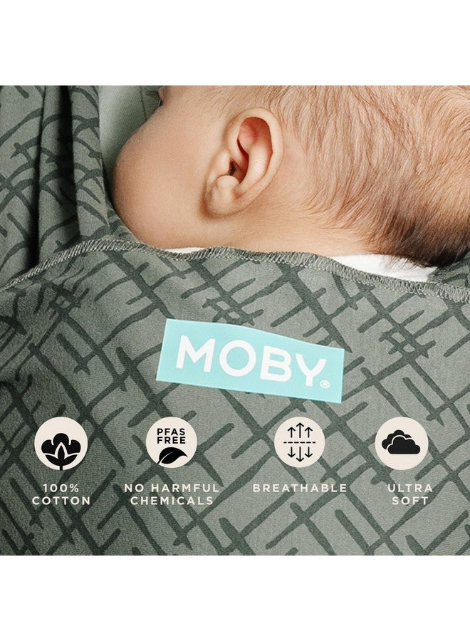 موبي لف حاملة الطفل | كلاسيك | حاملة لفافة الأطفال لحديثي الولادة والرضع | 1 لفافة أطفال | اذهب إلى هدية الطفل | يحافظ على سلامة الطفل وأمانه | قابل للتعديل لجميع أنواع الجسم | حفر الزيتون - Image 4
