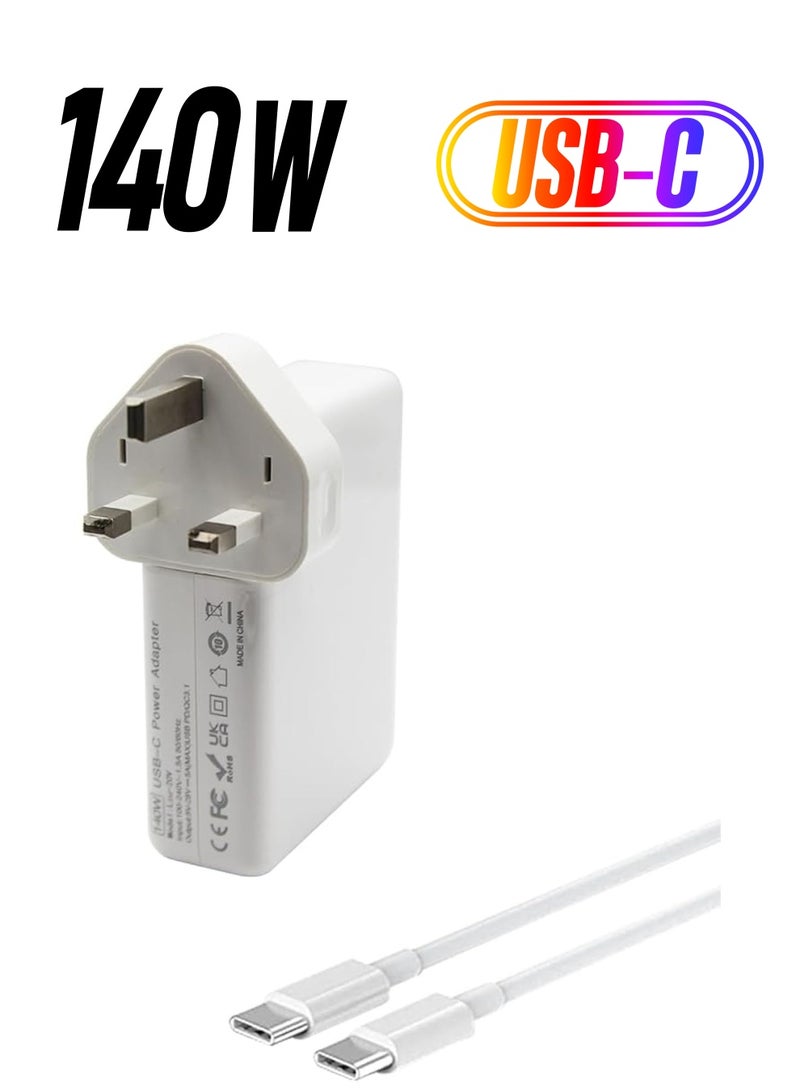 erorex 140W USB C Charger 28V 5A Compatible with MacBook Pro 16, 15, 14, 13 Inch, M3 M2 M1, for Mac Book Air 13 Inch,for iPad Pro 2024/2023/2022/2011/2020 with USB C to C Cable - Image 1