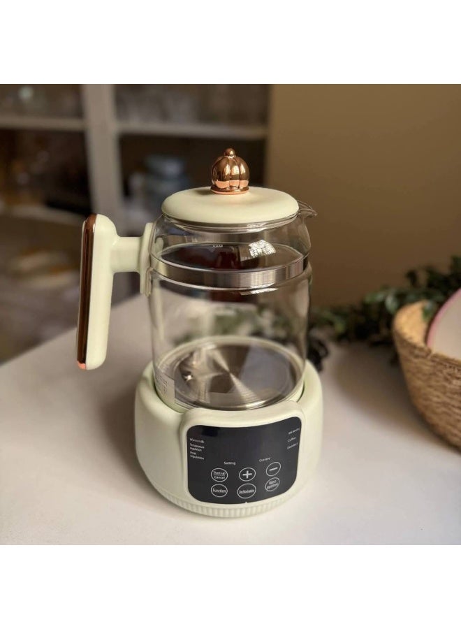 Electric kettle, digital kettle, thick glass material, digital touch screen, water temperature control. - Image 1