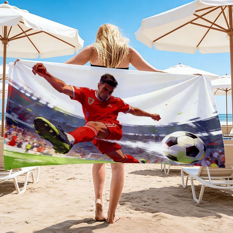 2026 World Cup Football Beach Towel