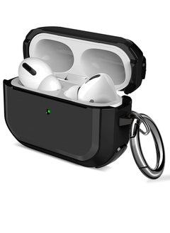 AirPods Pro Case Cover with Keychain Full Protective Shockproof Soft TPU Accessories Skin Compatible for Apple Airpods Pro Case for Women Men Girls Boys Front LED Visible