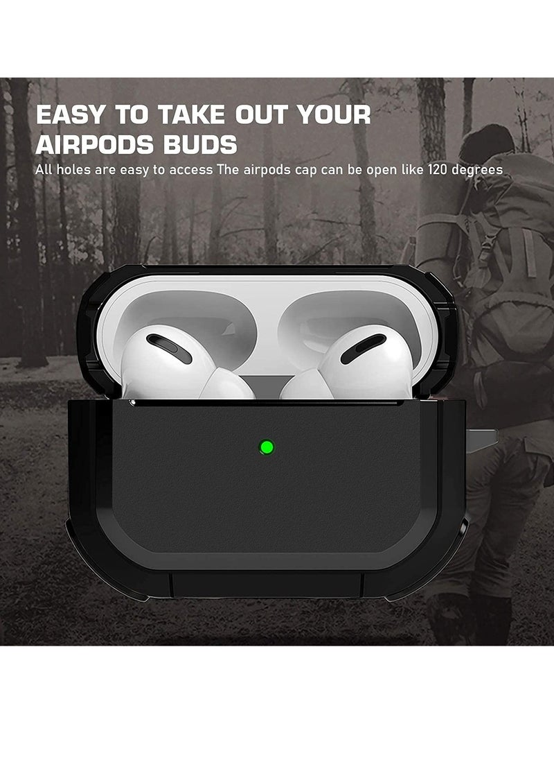ELTRAZONE - AirPods Pro Case Cover with Keychain Full Protective Shockproof Soft TPU Accessories Skin Compatible for Apple Airpods Pro Case for Women Men Girls Boys Front LED Visible - Image 1