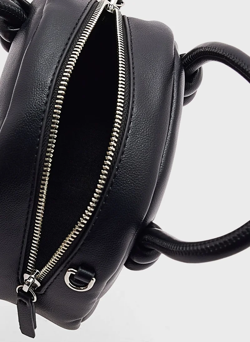 ELLA Strap Detail Mini Satchel Bag