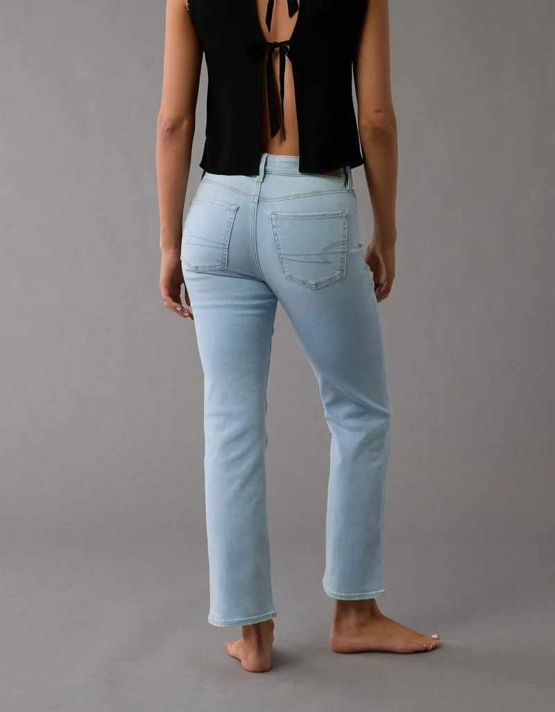 American Eagle AE Next Level High-Waisted Kick Bootcut Crop Jean