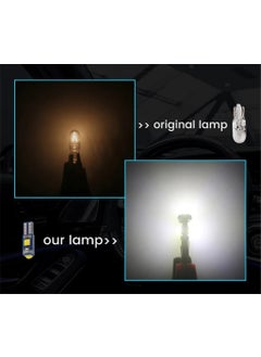 Zembil 5 Pieces White T5 LED Speedometer Dial Ambient Lighting Bulb  - Image 4