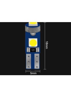 Zembil 5 Pieces White T5 LED Speedometer Dial Ambient Lighting Bulb  - Image 2