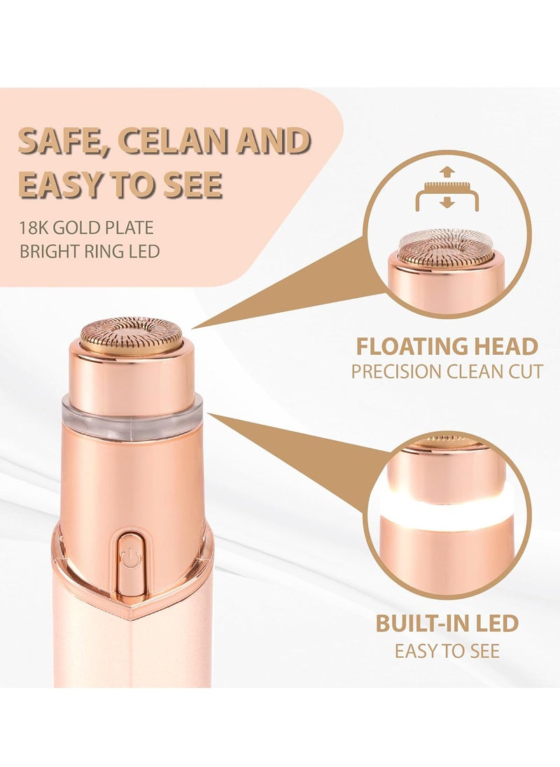 Kidoh Facial Hair Removal for Women, Portable Lady Hair Shaver, Electric Rechargeable Painless Bikini Remover for Face, Upper Lips, Peach Fuzz, Chin, Armpit, Fingers, Arms, Legs and Body  - Image 3