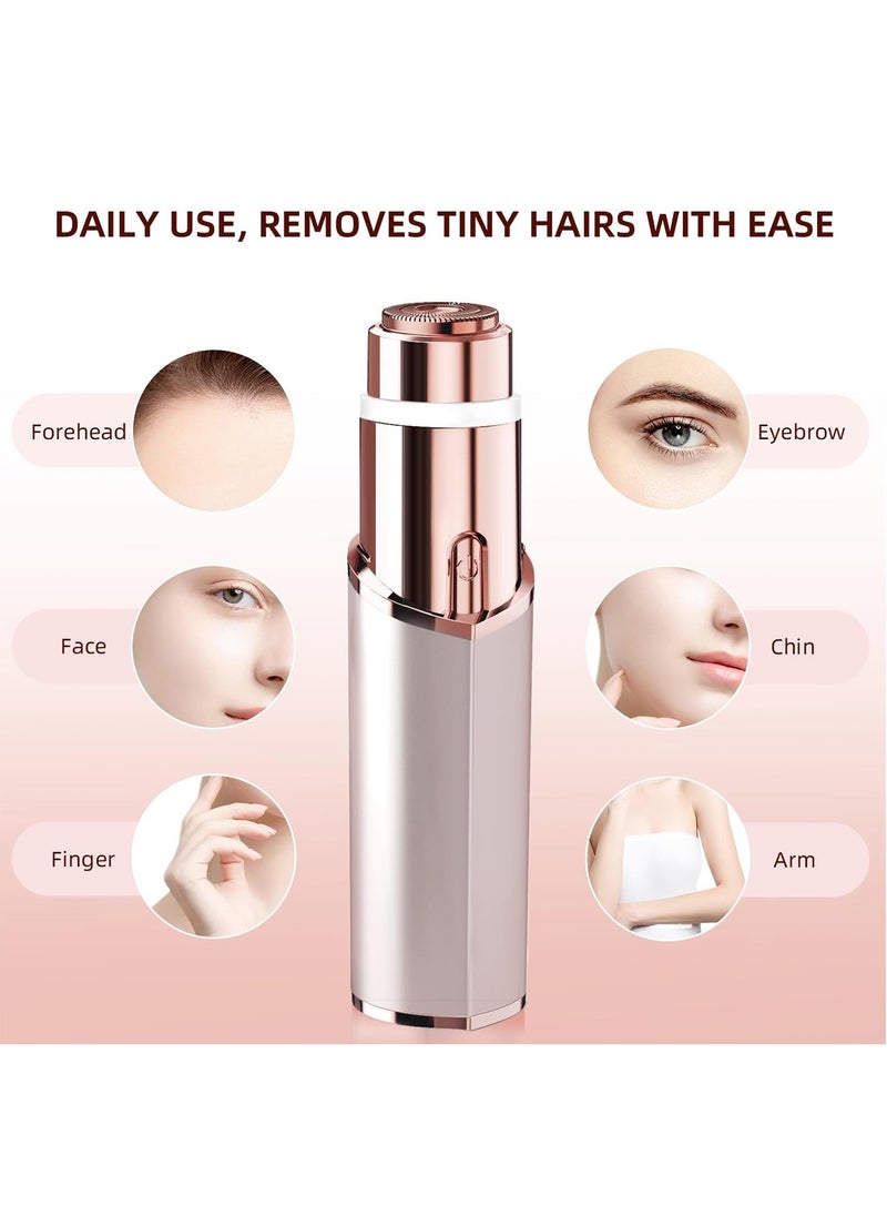 Kidoh Facial Hair Removal for Women, Portable Lady Hair Shaver, Electric Rechargeable Painless Bikini Remover for Face, Upper Lips, Peach Fuzz, Chin, Armpit, Fingers, Arms, Legs and Body  - Image 4
