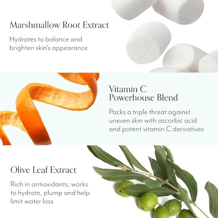 Bliss Mighty Marshmallow + Vitamin C Whipped Mask - Brighten & Hydrate Skin with Marshmallow Root, Vitamin C Powerhouse Blend, Zinc PCA and Olive Leaf Extract - 1.7 Oz - Image 3