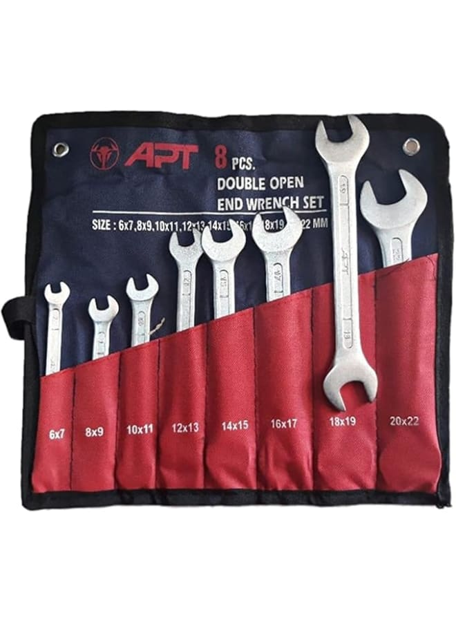 Apt APT 8-Piece Ratcheting Wrench Set 8mm-22mm