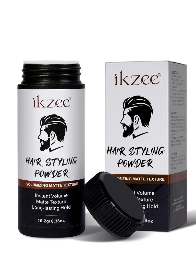 IKZEE - Hair Styling Powder Safe Gentle Easy Wash Oduor Free Natural Formula Hair Texturizing Powder Invisible Long Lasting Instant Volumizing Matte Texture Hair Styling Powder - Image 1