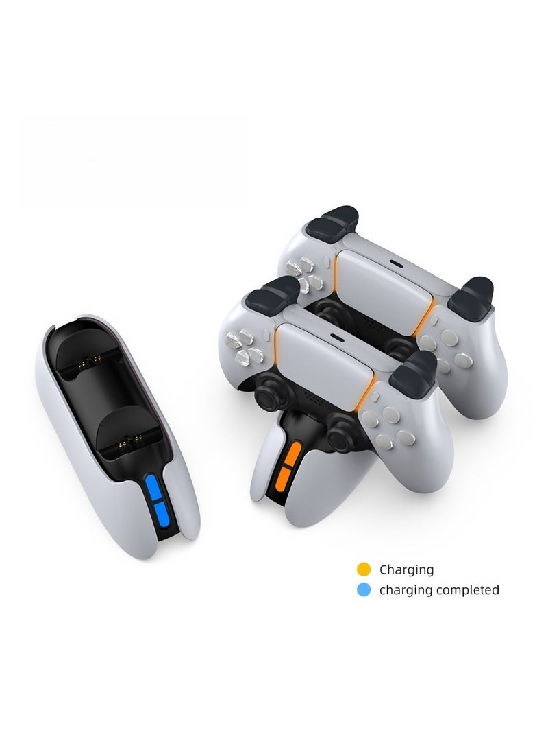 Generic Upgraded PS5 Controller Charger, Fast Charging Dualsense Charging Station for Dual Playstation 5 Controllers with LED Indicator, White  - Image 2