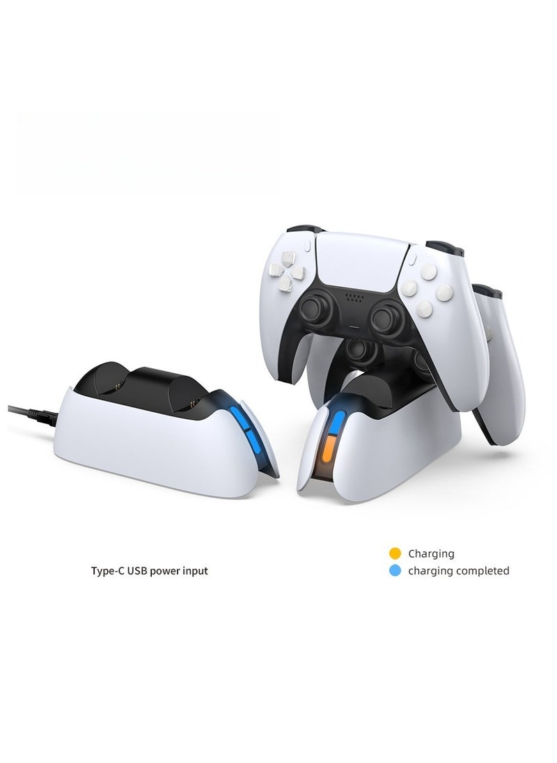 Generic Upgraded PS5 Controller Charger, Fast Charging Dualsense Charging Station for Dual Playstation 5 Controllers with LED Indicator, White  - Image 3