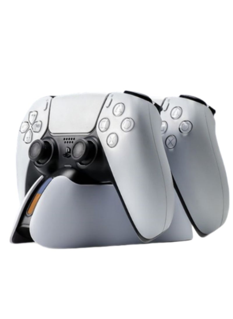 Upgraded PS5 Controller Charger, Fast Charging Dualsense Charging Station for Dual Playstation 5 Controllers with LED Indicator, White