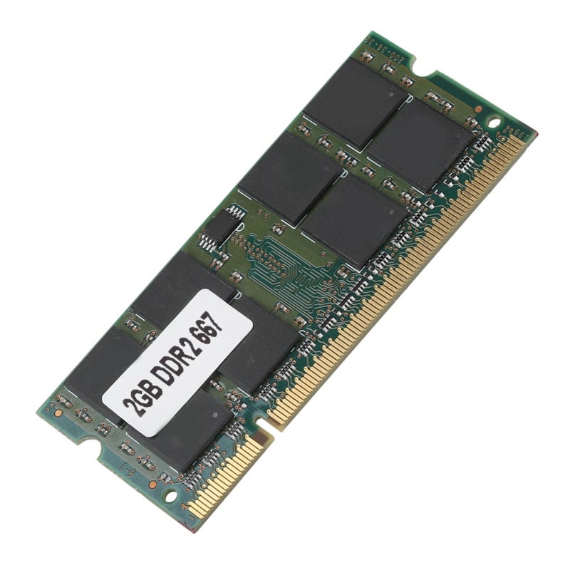ذاكرة دفتر ملاحظات DDR2 بسعة 2 جيجابايت PC2-5300 بتردد 667 ميجاهرتز - ذاكرة وصول عشوائي عالية الأداء لأجهزة اللابتوب متوافقة مع لوحات أم من إنتل و AMD - Image 4