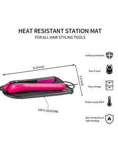 Silicone Heat Resistant Holder Mat Pouch For Flat Ironcurling Ironhot Hair Tools(Black) - pzsku/Z6B6AED880B0FE3EA07BCZ/45/_/1721025029/9ecab7c4-10d3-44c8-a03a-dca0799ed817