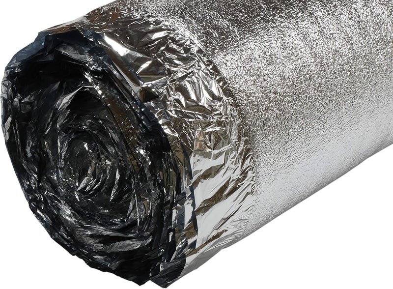 AMERIQUE 400 SQFT 2MM Premium Flooring Padding Silver Chrome 3in1 Heavy Duty Underlayment with Tape  Vapor Barrier - Image 3