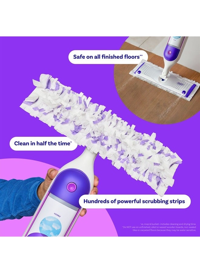 Swiffer PowerMop Multi-Surface Refill Pack for Floor Cleaning, Includes 5 Mopping Pad Refills, 1 Cleaning Solution with Lavender Scent - Image 2