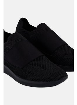 clarks Women Standard Un Rio Knit Slip On Causal Shoes, Black  - Image 3