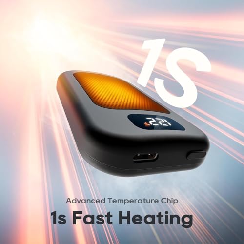 Hotdot Hand Warmers Rechargeable 4 Pack, 6400mAh Electric Hand Warmers, AI Smart Chips 20Hrs Long Safe Heat, Portable Pocket Heater, Outdoor Camping Hunting Golf Accessories - Image 3
