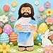 Yelakey Jesus Plush 13 Jesus Stuffed Plushie Doll with Positive Card for Christmas Religious Easter Church Sunday School Toy Gift for Kids E - Image 4