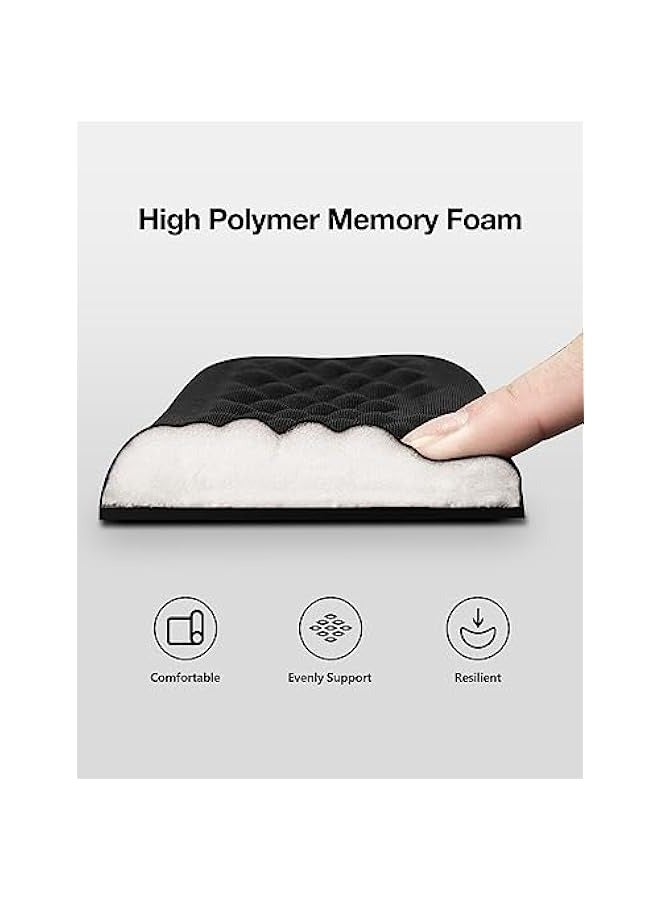ANKOVO Keyboard Wrist Rest,Keyboard Pad Upgrade Enlarge Gel Memory Foam Set Keyboard Rest Cushion Support for Office, Computer Laptop Comfortable Lightweight for Easy Typing Pain Relief  - Image 2