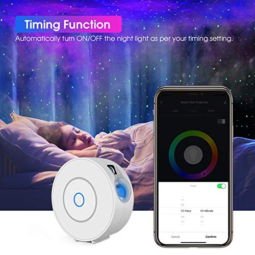 Panamalar Smart Star Projector, WiFi Galaxy Light Projector Nebula Cloud Projector with APP Control,Timer,Alexa Voice Control, Starry Sky Projector Night Light for Bedroom Kids Party Gift - Image 5