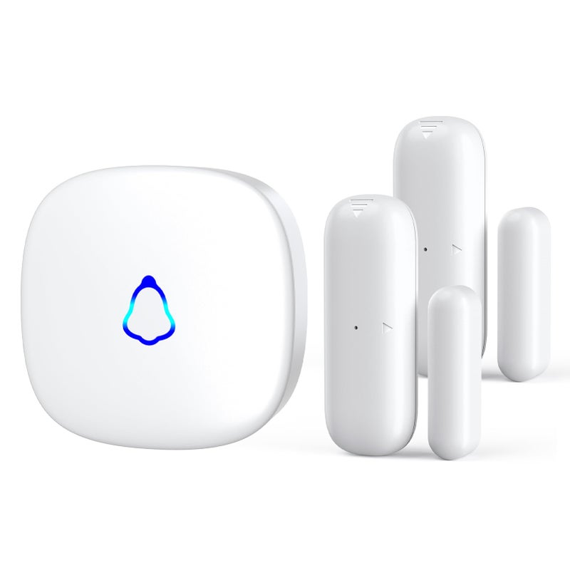 METAK Door Chime Wireless Door Open Contact Sensor Alarm with 500 FT Range 58 Chimes and 5 Volume Levels for BusinessStoreHomeOffice When Entering 2 Transmitters 1 Plugin Receiver - Image 2