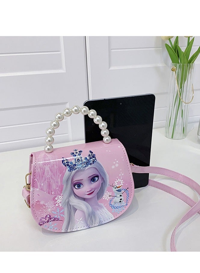 أزياء جديدة للأطفال حقيبة الكتف المجمدة الأميرة الصغيرة مئات من ركوب خارج الباب المد السا حقيبة الكتف الكثير - Image 1