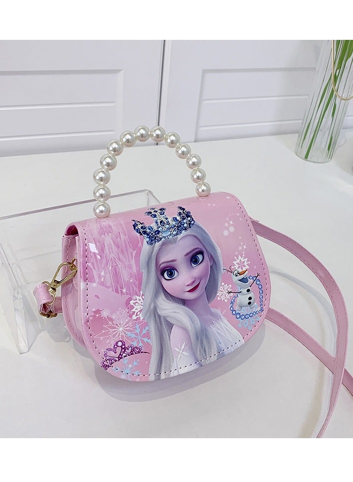 أزياء جديدة للأطفال حقيبة الكتف المجمدة الأميرة الصغيرة مئات من ركوب خارج الباب المد السا حقيبة الكتف الكثير - Image 2