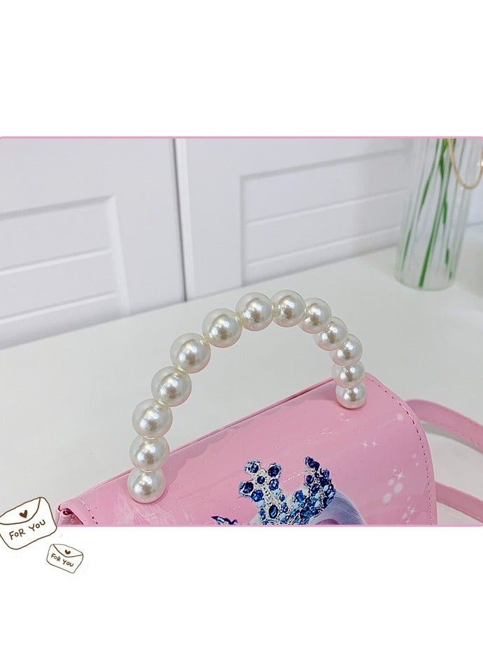 أزياء جديدة للأطفال حقيبة الكتف المجمدة الأميرة الصغيرة مئات من ركوب خارج الباب المد السا حقيبة الكتف الكثير - Image 3