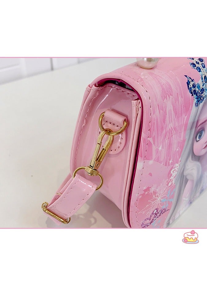 أزياء جديدة للأطفال حقيبة الكتف المجمدة الأميرة الصغيرة مئات من ركوب خارج الباب المد السا حقيبة الكتف الكثير - Image 4