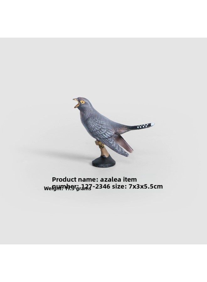 Simulation Wildlife Model Birds Cockatoo Plastic Solid Children's Toys Science And Education Micro Landscape Ornaments-Color:HS-127-2346 - Image 1