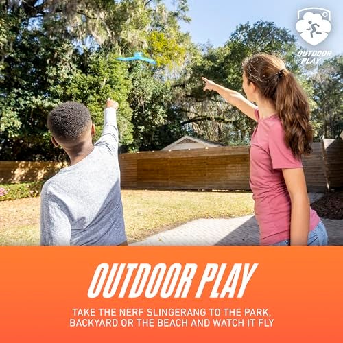 Nerf Kids Toy Boomerang - Slingerang Soft Foam Boomerang for Kids - Great Outdoor Gift for Boys + Girls - Perfect Backyard + Beach Toy - Image 3