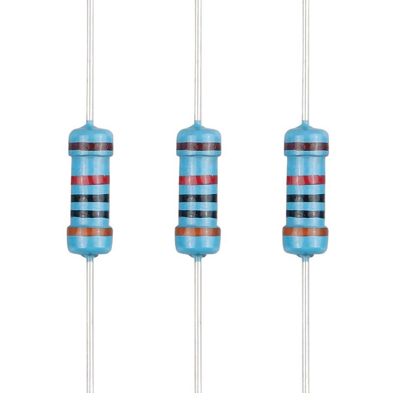 EDGELEC Store 100pcs 30K ohm Resistor 1/2w (0.5Watt) ±1% Tolerance Metal Film Fixed Resistor, Multiple Values of Resistance Optional - Image 1