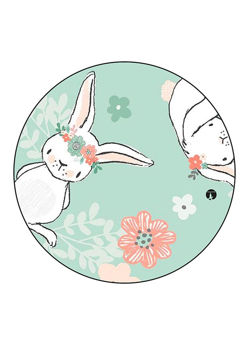 RKN Rabbits Printed Mouse Pad  Multicolour