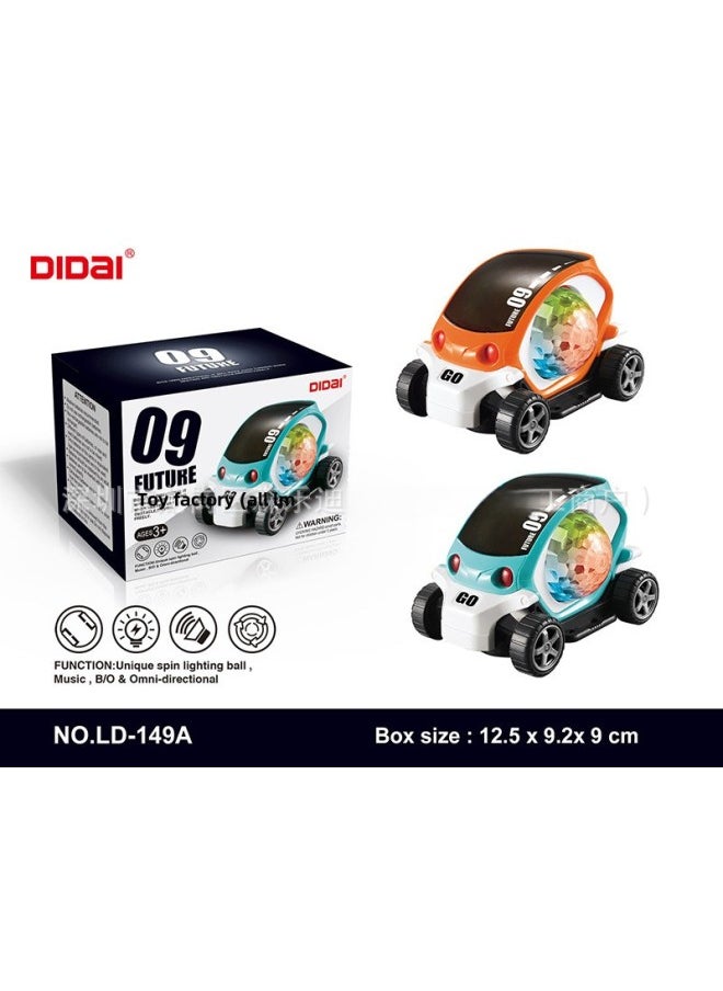 DIDai Brand ① Link Full Style Quotation List Dancing Robot Lighting Music Electric Toys-color:LD-149A Beetle Car 2 Colors  - Image 1
