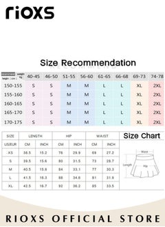 RIOXS Women Tennis Skirts,Sports Skirts 2-In-1 Liner Shorts,Comfy Golf Skirts,High Waisted Skirts With Pockets For Athletic Skorts Running Pickleball,Workout Sportwear Skirts Shorts  - Image 4