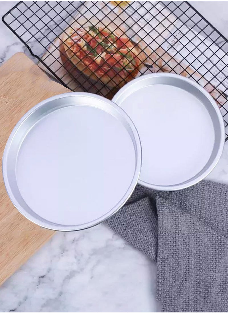 A Set Of Two Small Round Trays For Bread And Pizza 17cm-20cm