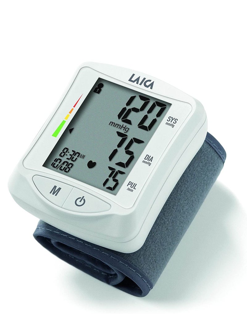LAICA Automatic Wrist Blood Pressure Monitor with 120 Memory Records - Image 1